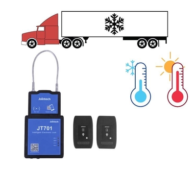 Van de Vrachtwagengps van de adelborstcontainer van het het Spoorslot de Temperatuur van de de Kettingslevering het Alarm van de Controleverandering